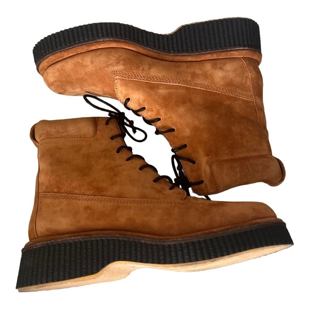 Rag & Bone Sloane Suede Platform Lace Up Combat Boots Size 41 - Picture 16 of 16